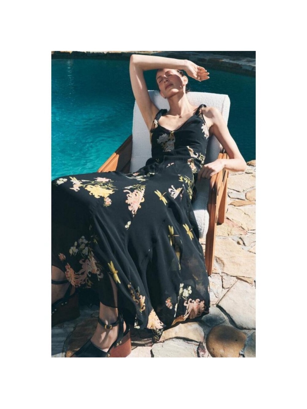 ZARA ZW COLLECTION FLORAL PRINT DRESS
